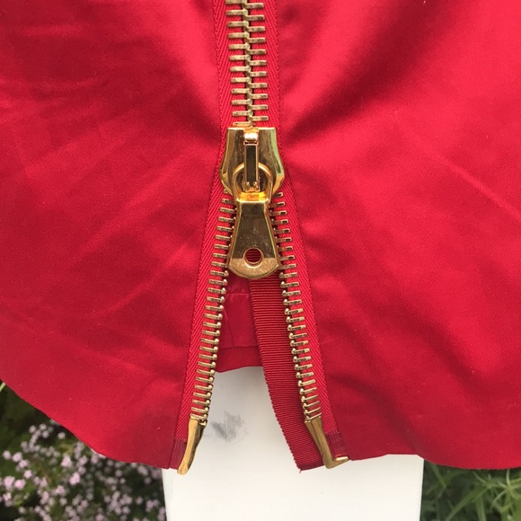 Sexy lipstick red Moschino dress with back zipper - Picture 3 of 12